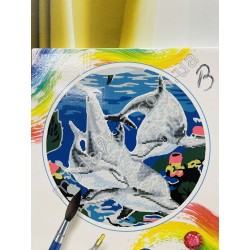 Алмазна живопис+размалевка 2 в 1
